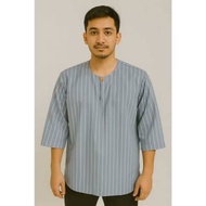 Kotak jalur 3suku kain germany cotton size s-3xl ready stock[jalur w]