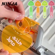 [H&L]PVC Anti Lost Luggage Tag with Writable Info Area, Flexible Heart Travel Label Fluorescent Colo