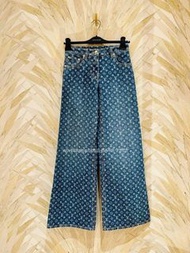 🥇LV Louis Vuitton 滿印喇叭牛仔褲