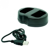 Viloso Dual Battery Charger with USB Cable for Canon LP-E6 60D 70D 80D 6D 5D