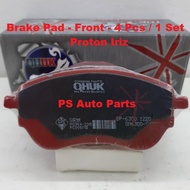 Proton Iriz Front Disc Brake Pad Set QHUK Brek Depan Pad 4 Keping - 1 Set Iriz Brek Pad - BP-6300M-Q