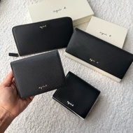 Agnes b Classic Style Letter Cross Pattern Wallet Short Middle Clip Long Girl Card Holder b. Bag