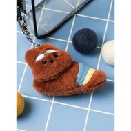 [Daiso] Daiso rabbit plush keyring blue