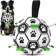 Herding Ball for Dogs, Durable Dog Soccer Ball with 9 Grab Tabs for Outdoor & Water Play, Perfect Gi