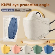 50PCS KF94 Mask Eye Protection 4Ply Korean Original Adult Mask 4 Gradient High Quality Meltblown Morandi Color Layers Cartoon 3D Not Single Use Beauty Facial Color