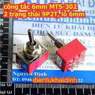 Lever switch MTS-302 9 pins 2 states 9P2T MTS-303 9 pins 3 states 9P3T with 6mm hole kde3300