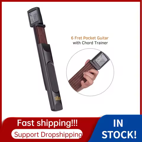 Portable Pocket Guitar Chord Trainer Guitar Practice Tools LCD Chords Tools Guitar Accessories for B