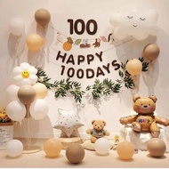 ((Discount) Mori Style Birthday Decoration Baby Hundred Days Hundred Days Banquet 100 Days Commemora