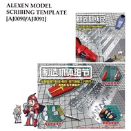 [ALEXEN MODEL] FG AJ0090/AJ0091 SCRIBING TEMPLATE GUNDAM S-TEMPLATE
