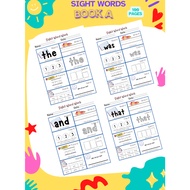 PDF | Latihan Sight Words Prasekolah (4 - 6 Tahun) | Preschool Sight Words