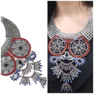 Premium Owl Ethnic Necklace Choker Necklace Batik Necklace/ - Korean Ethnic Owl Fashion