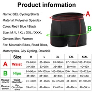 New Newboler Breathable Men’s Cycling Shorts with 5D Gel Pad, Shockproof Bicycle Underwear for MTB a