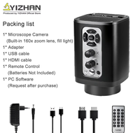 3IN1กล้องจุลทรรศน์ดิจิทัลอิเล็กทรอนิกส์ช่วงภาพไม่จำกัดระดับ4K HDMI USB Imx415 160x เลนส์ + แสง3840 ×