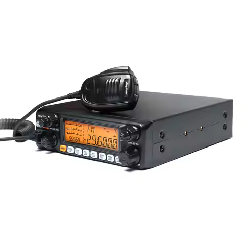 AnyTone AT-5555N II 28.000-29.700MHz 10 Meter Radio 40 Channel AM/FM/SSB/LSB/USB Mode 60W Mobile CB