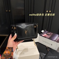 Real Shot A7o Premium Store—Y Department  Nolita Black lambskin Mini Backpack Women's Single Shoulde