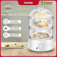 Electric household siu mai electric food 3-layer steamer for siomai and siopao COD
