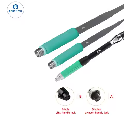 Universal High Precision T210 T115 T245 Soldering Iron Handle 5/6 Holes Handle Replacement With Adap
