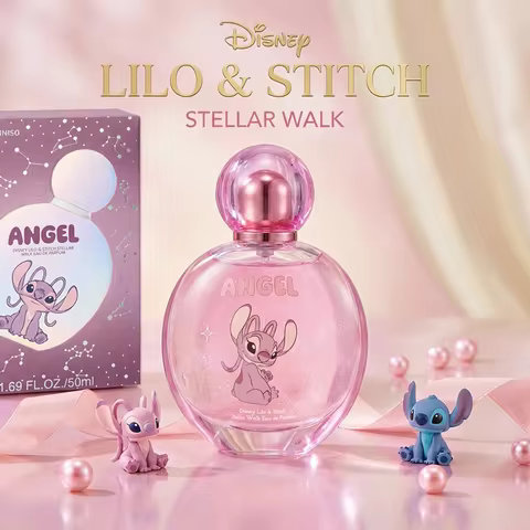 MINISO Disney Angie Couple Women's Perfume 1.69oz/50ml Cool Sweet Floral Scent Long Lasting 24hrs Na