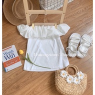 [REAL PHOTO/VIDEO]Women's off-the-shoulder layered crop top, layered off-the-shoulder top