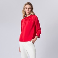 ESPADA เสื้อเบลาส์ แขนสามส่วน ผู้หญิง สีแดง | Three Quarter Sleeve Blouse | 01092