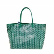 GOYARD SaintLouis購物袋子母包中號綠色PVC銀扣肩背包