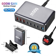 600W GAN Nitride Desktop PD Charger 3A5C
