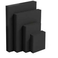 1pc Black Canvas, Blank Canvas Suitable For Acrylic, Oil And Watercolor Painting, Multiple Sizes Ava