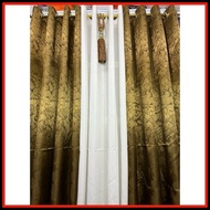 Per piece 7ft Thick Korean Brocade Semi Blackout Curtains (55x85 inches)