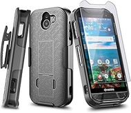 NZND Case for Kyocera Duraforce Pro 2 (E6900 E6910 E6920) with Tempered Glass Screen Protector, Belt