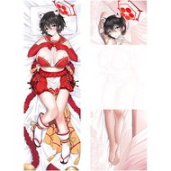 Anime Blue Archive Kasuga Tsubaki Cosplay Dakimakura 2WAY Hugging Body Pillow Case Japanese Otaku Pi