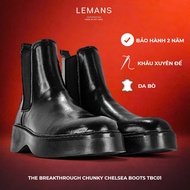 [Breakthrough Chunky CHELSEA Boots Lemans] - Exclusive collection, 6cm high sole Full solid rubber F