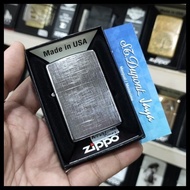 Mancis Zippo Original Made In Usa / Zippo 28181 Linen Weave Originalll