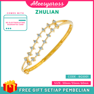 [BG5001] Gelang Tangan BERALUN ZHULIAN Gold Plated Bangle Jewellery Emas Saduran gelang zhulian orig