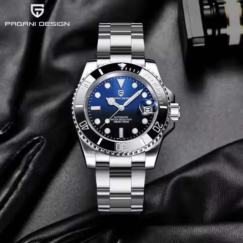 Pagani Design 2025 Men Automatic Mechanical Watch Pd1661 8215 Dive Stainless Steel Waterproof Clock