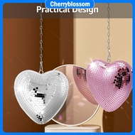 Mirror Disco Ball Hanging Ornament Easy Install Heart Shape Disco Ball Decoration SHOPCYC0637