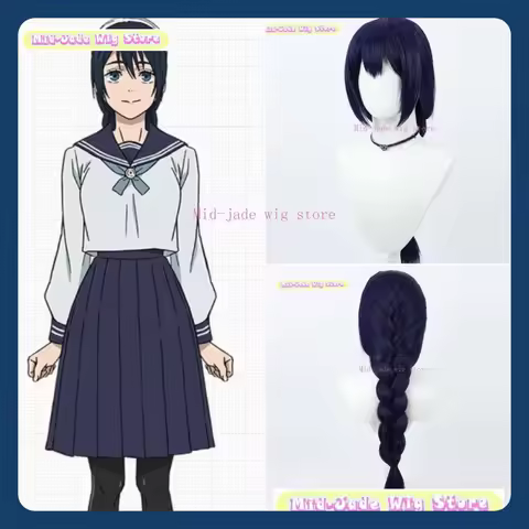 Mid-jade Wig Store Jujutsu Kaisen Amanai Riko S2 Cosplay Wig Anime Game Role-playing Halloween Party