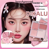 24h Shipping DIKALU Four-color Blush Palette Light Wave Highlight Palette Blush Powder Expansion Col