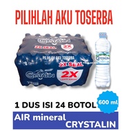 CRYSTALIN Air Mineral Botol Pet 600 ml - ( 1 DUS ISI 24 botol )