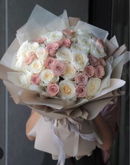 鮮花花束A cup of Cappuccino 卡布奇諾玫瑰鮮花束