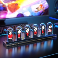 cod Nixie Tube Clock Night Light IPS RGB Glow Color App Control DIY Screen Digital Tube Clock For Be