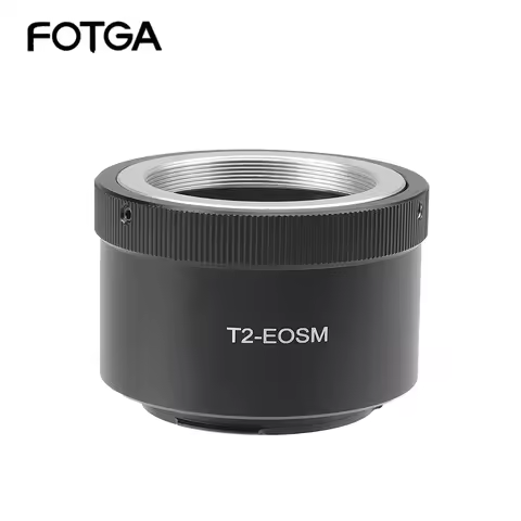 FOTGA Adapter Ring T2 T Mount Lens to Canon EOS M Adapter for Canon EOS M M1 M2 M3 M5 M6 M10 M50 M10