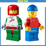 40819 Up-Scaled Racing Driver Minifigure Buidlng Blocks F1 Driver Minifigure Toys Gifts for Boys