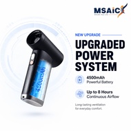 MSAIC One Touch Cool Fan High-Speed Fan PRO Turbo With 4500mAh 100000rpm Multi Purpose Fan BLACK