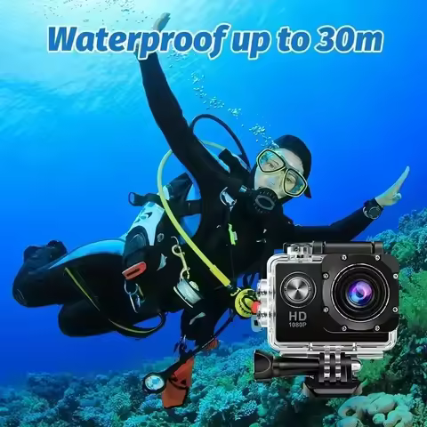 Mini Helme HD 1080P Sports Action Waterproof Diving Recording Camera Full HD Cam Extreme Exercise Vi
