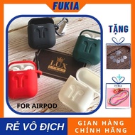 Rock silicone airpod case with headphone holder and keychain for Airpod 1/ Airpod 2/ Airpod Pro