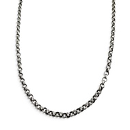 成色極佳 ▼ CHROME HEARTS 925 銀捲鏈項鍊，16 英寸，重 4.34 克，男女皆宜的配件