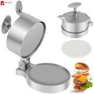 Burger Press Patty Maker with 100 Patty Paper Adjustable Thickness Hamburger Patty Maker with Handle