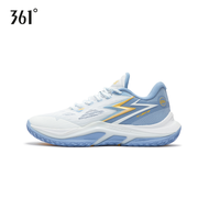 361 Degrees Light Up Mens Performance Basketball Shoes in White/Blue