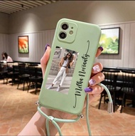 Softcase Macaron Custom nama + Foto kamu Tali lanyard For Type OPPO A16 A15 A54 RENO 5/5F A74 A3s A5s RENO 4/ 4F VIVO Y12 Y12s Y51 Y91 SAMSUNG A22 4G A32 A02 REALME C21 C11 C15 C20 C25 - Softcase Tali - softcase nama -oppo - vivo- samsung - realme - murah