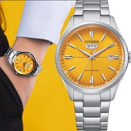 CITIZEN 星辰 Mechanical C7 series 自動機械錶 AUTOMATIC NH8391-51Z 不銹鋼 黃色面 5 bar 防水 水晶玻璃錶面